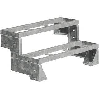 DOLLE Außentreppe Gardentop 36-44 cm Holz/Stahl/WPC