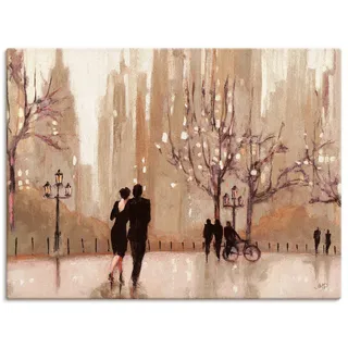 Wandbild ARTLAND "Ein Abend in der Natur", beige (farbe bild(er): naturfarben), B:80cm H:60cm, Bilder, als Leinwandbild, Poster in verschied. Größen