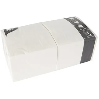 Papstar 250 Servietten, 3-lagig 1/8-Falz 33 x 33 cm weiss