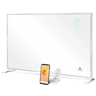 Kesser KESSER® Infrarotheizung Energiesparend Infrarot Standgerät & Wandmontage Elektroheizung mit Fernbedienung Thermostat & App-Steuerung Elektrisch Heizpaneel Heizung Konvektor Standfüße