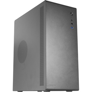 biomag Tacens NOVAX, Ultra-kompaktes Micro-ATX PC-Gehäuse, Ultra-Robustes Ganzmetall-Design, 1x 80mm Lüfter Hinten, Mini-Tower-Gehäuse mit Großer Interner Kapazität, Schwarz