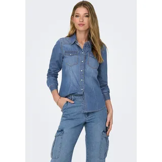 Only "ONLALEXA L/S DNM SHIRT FS NOOS", Damen, Gr. XS, (34)