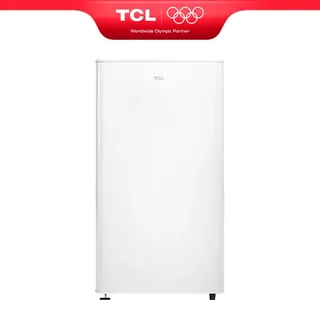 TCL Kleiner Kühlschrank 90L mit Gefrierfach, Kompakt für Wohnheim, Schlafzimmer & Büro, Verstellbare Füße & Ablageböden [Energieeffizienzklasse E] RF120DWE0