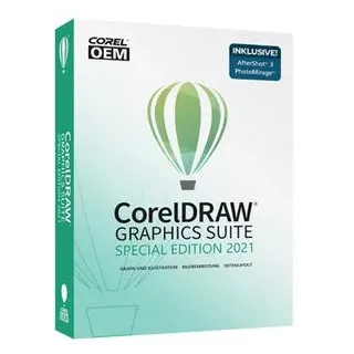 Corel Grafiksoftware DRAW Graphics Suite 2021, Special Edition, Windows, Box-Pack, Vollversion