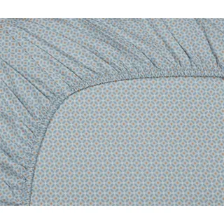 PiP Studio Spannbettlaken Pip Studio, Spannbettlaken, Cross Stitch blau|grau|grün 100 cm x 200 cm