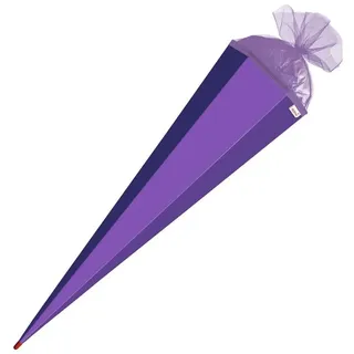 ROTH Bastelschultüte mit Verschluss, 850 mm, lila