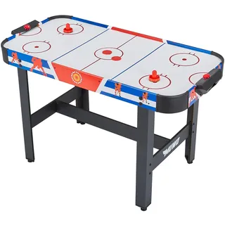 MUWO Air Hockey Tisch 122x61x79 cm, Torzähler, inklusive 2 Pucks und 2 Pusher, Harte, robuste Kunststoffbanden
