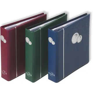 Leuchtturm Numis Münzenalbum inkl. 5 Münzhüllen, rot