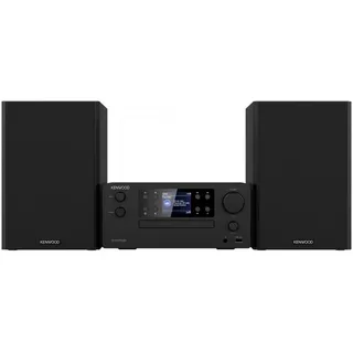 Kenwood M-9500S-B Smart Micro Hi-Fi System mit Internetradio, DAB+, CD/USB, Audiostreaming, Sub-Out, Optical-In, 2 x 50 Watt RMS Schwarz