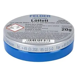 Felder 24310010, Lötfett Inhalt 20g, F-SW 21,