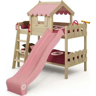 Wickey Etagenbett CrAzY Fancy 90 x 200 cm Kiefer massiv rosa