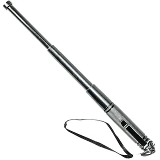 Mini-Teleskopabwehrstock mit Clip und Handschlaufe 13 Zoll
