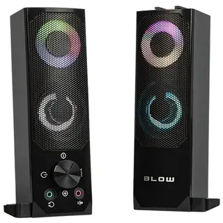 Blow 2 in 1 Bluetooth Lautsprecher mit Soundbar Funktion Hintergrundbeleuchtung MS-28 | schwarz