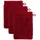 Waschhandschuh 15 x 20 cm ruby 3 St.