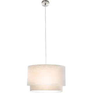 Nowa LED Hängelampe 1-flg. 40 cm rund beige Textil