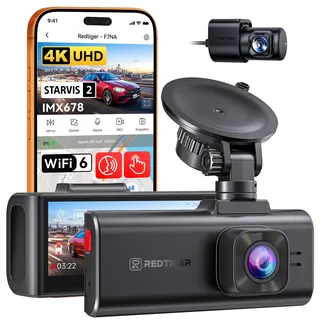 REDTIGER F7NA 4K Dashcam Vorne Hinten, STARVIS 2 IMX678 8MP UHD Autokamera