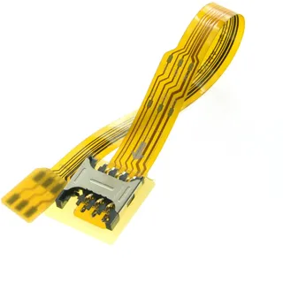 Chenyang Micro-SIM-Karte auf Nano-SIM-Kit, männlich auf weiblich, Verlängerung, weich, flach, FPC-Kabel-Verlängerung, 10 cm