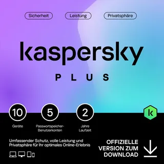 Kaspersky Plus Internet Security 2025  1-10 Geräte | 1-2 Jahre | kostenloser Download