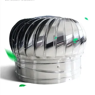 400 mm wetterfester Dachbodenlüfter aus Edelstahl für Häuser, Fabrik und Bauernhof, nicht elektrischer Dachventilator, Windturbinen mit drehbarer Abdeckung, drehende Dachlüftungsöffnungen für