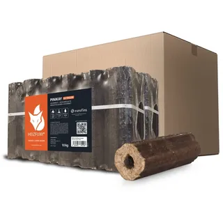 HEIZFUXX Holzbriketts PiniKay Octagon Holzbriketts Hartholz, 10 kg, (Paket, 2-St) 10 kg