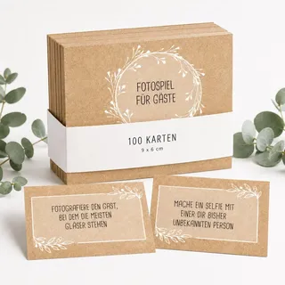 Fotospiel Hochzeit XXL - Das Original von snaPmee - 100+9 Fotoaufgaben - Hochzeitsspiel für Gäste & Brautpaar - Fotobox Aufgaben, Fotochallenge, Gästebuch Spiel (Kraftpapier)