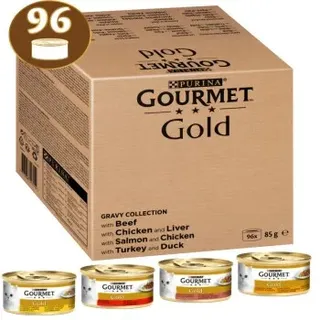 Purina Gourmet Gold Zarte Häppchen in Sauce 96 x 85g