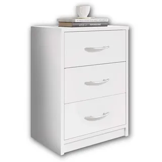 SchlafKONTOR P & B Nachtschrank Weiß