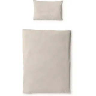 Ehrenkind Ehrenkind® Bettwäsche-Set Renforcé | 100% Bio-Baumwolle | Standard 100 by Oeko-TEX | 100x135cm + 40x60cm Beige | Bettwäsche 135x100