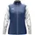 Polyesterjacke Damen Nachtblau/Weiß/Hellgrau S