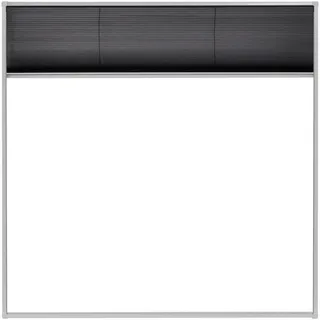 vidaXL Insektenschutz-Plissee für Fenster 120 x 120 cm Grau/Schwarz