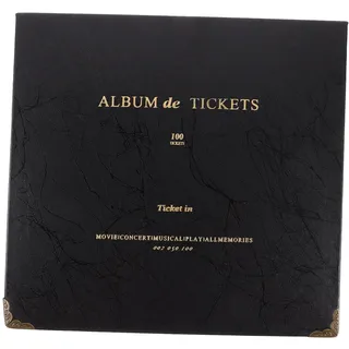 DIYEAH Sammelbuch Für Tickets Und Loseblattheft Robustes Karten-sammelheft Mit Transparentem Design Zur Aufbewahrung Von Konzertkarten Postkarten Und Sammlerstücken