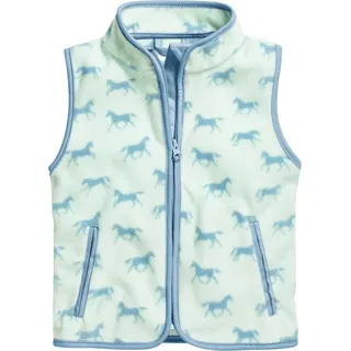 Playshoes Fleece-Weste Pferde in Türkis - Gr.: 98