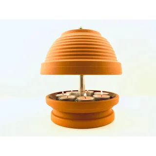 HP-TLO gerillte Glocke XL 24/19 7 Kerzen Balkon Garten Terrasse Wunderschöne Deko – Teelichtlampe Notheizung * Hornet-Products die Teelichtofen Manufaktur * IN 2022 ÜBER 18000 Produkte VERKAUFT