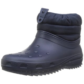 Crocs Damen Classic Neo Puff Shorty Boot W Snow, 3/4 UK, navy, 38/39 EU