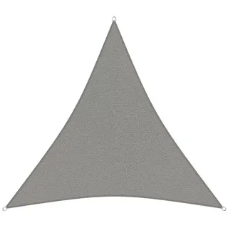sunprotect 83227 Professional Sonnensegel, 5 x 5 x 5 m, Dreieck, wind- & wasserdurchlässig, grausilber