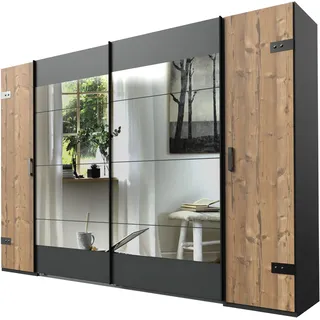 WIMEX »Stockholm, Schlafzimmerschrank mit Industrial-Look, rustikale Optik« Kleiderschrank mit Spiegel BESTSELLER Schrank Garderobe