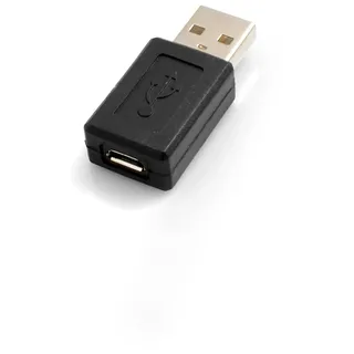 System-S OTG Adapter USB A Stecker zu Micro USB Buchse Adapter Stecker On-The-Go Host Kabel