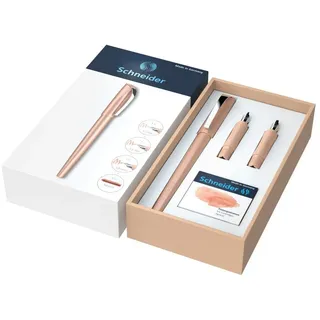 Schneider Callissima Kalligraphie Füller Geschenk-Set 3 verschiedene Federstärken inkl. Patronen Apricot
