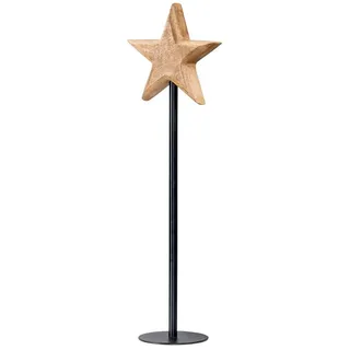 levandeo Stern Aufsteller 50 cm Schwarz