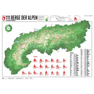 111 Berge der Alpen von Stefan Spiegel/ Lana Bragina / Marmota Maps Direktbezug / CD