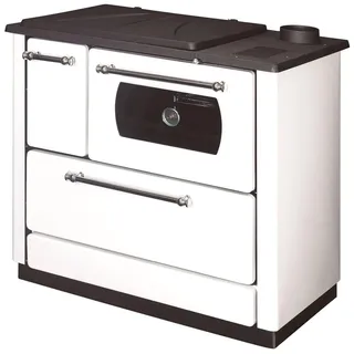 Dana Sannover Holzherd mit Backofen, 9 kW, Weiß