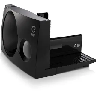 EUREL RS42 Elektro-Allesschneider, Schwarz | Brot- und Fleischschneider, klappbar, Ø170 mm 2-in-1 Edelstahlklinge, 0–17 mm verstellbar
