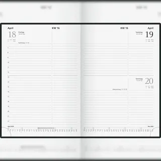 Glocken Buchkalender A5, 2026 | 1 Seite