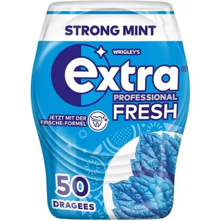 Extra® PROFESSIONAL FRESH STRONG MINT Kaugummis 50 Dragees