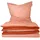 Renforcé apricot/kupfer 135 x 200 cm + 80 x 80 cm