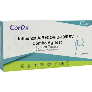 axnar gmbh 4in1 Antigentest Influenza A/B + Covid-19 + RSV 1 St.