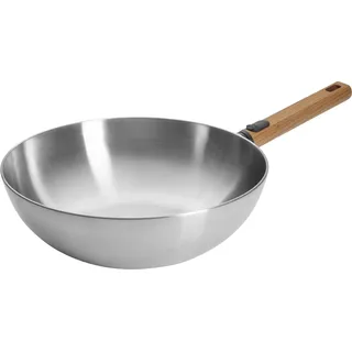WOLL Wok Logic Steel ¦ Edelstahl ¦ Maße (cm): H: 10 Ø: 30.0