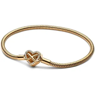 Pandora Funkelndes Unendlichkeits-Herz Armband goldfarben 563758C01 Größe 20 cm