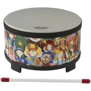 Remo RH-5010-00 Rhythm Club Floor Tom Drm. 10 Zoll Höhe 5 Zoll, Renaissance Fell fest vorgestimmt, für Kinder ab 3 Jahren