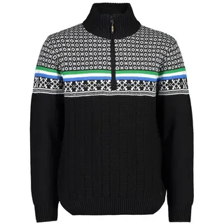 CMP Fleecepullover CMP Herren Pullover Man Knitted Pullover WP 7H87149 schwarz 46 EU
